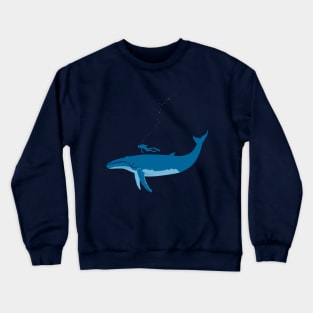 Whale Blue Crewneck Sweatshirt